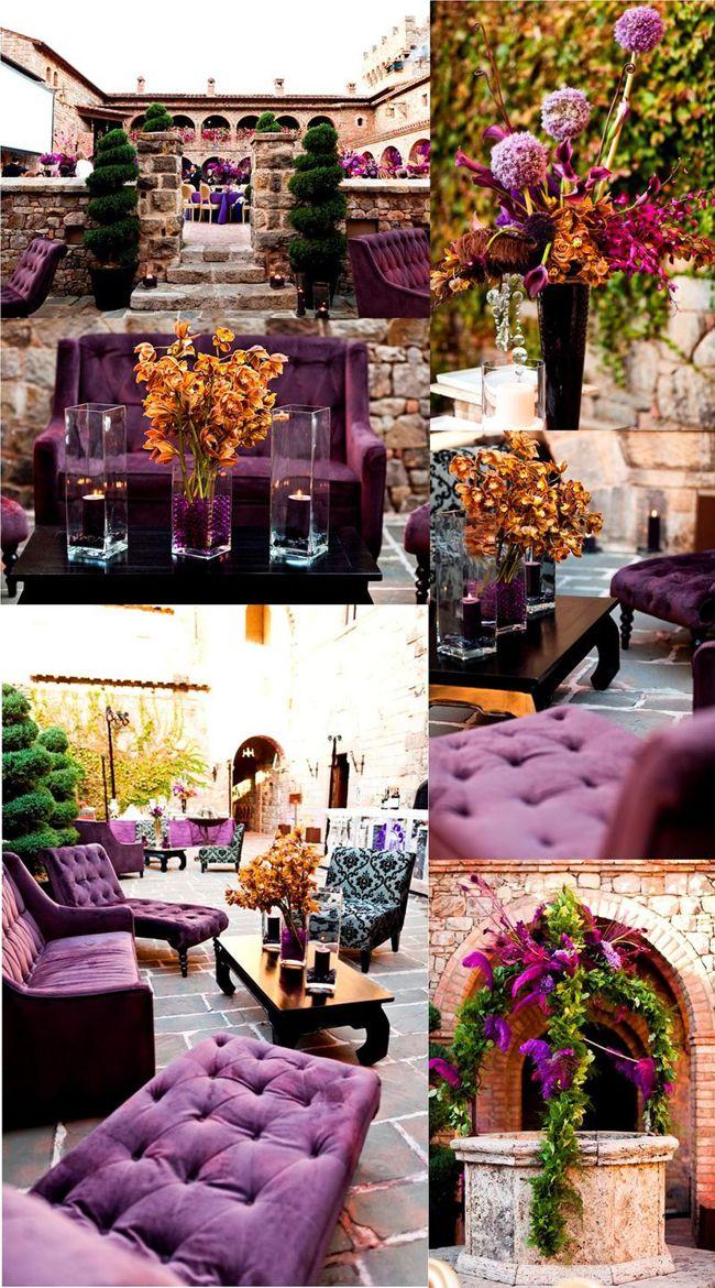 Mariage - Wedding Inspiration: Stunning Purple   Gold Decor