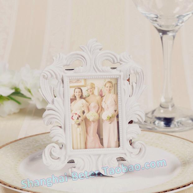 زفاف - white Baroque Style Photo Frame SZ041/A, Wedding Place Card Holders