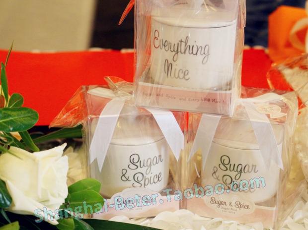 Свадьба - Wedding favor wholesale Sugar, Spice and Everything Nice Porcelain Sugar Bowl Favor TC016 Wedding Gifts