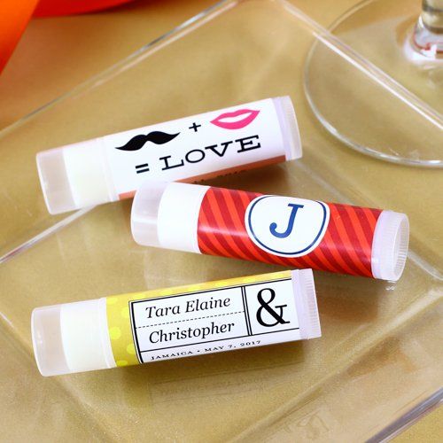 Wedding - Personalized Lip Balm Party Favor