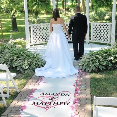 Wedding - SALE!!!!  Custom Personalized Embracing Hearts Wedding Aisle Runner  100 Ft. Long