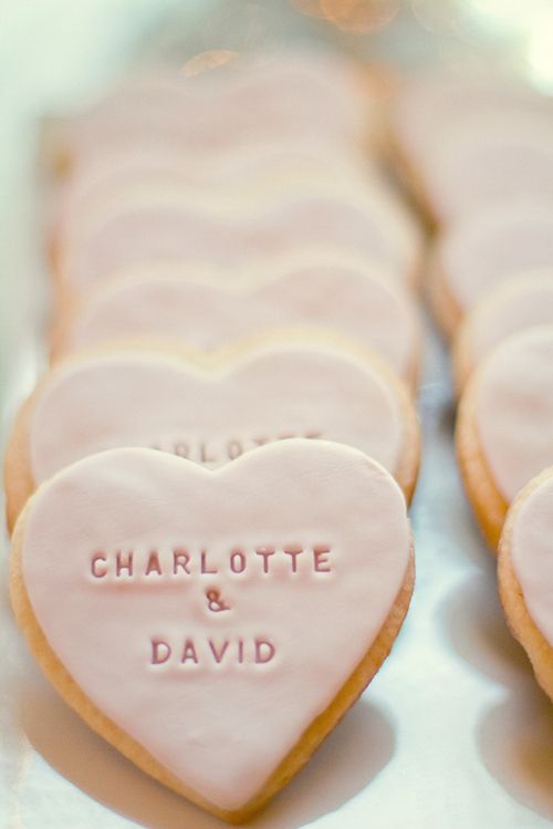 Свадьба - Cookie Edible Wedding Favor Ideas