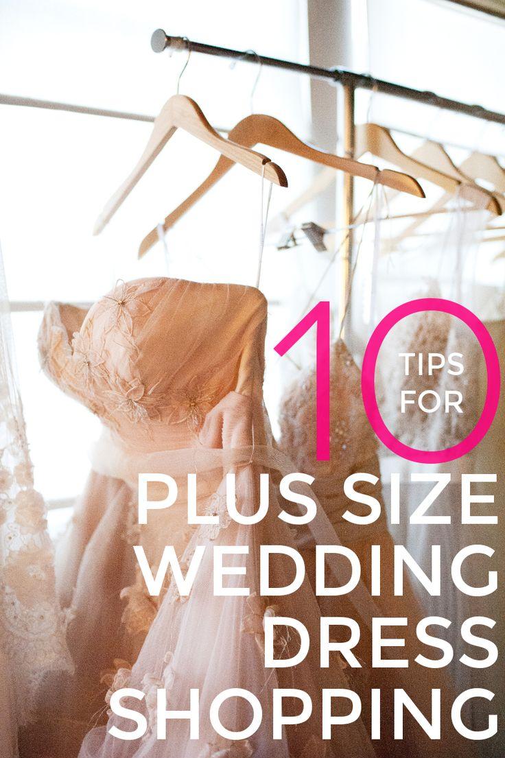 Hochzeit - 10 Tips For Plus Size Wedding Dress Shopping