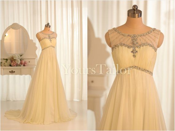 زفاف - Custom Vintage Sweetheart Beading Chiffon Wedding Dress Y202