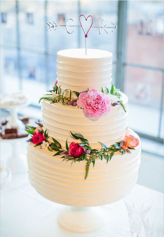 زفاف - Wedding Cake Topper - Wire Cake Topper - Arrow & Initials Cake Topper - Personalized Cake Topper - Rustic Chic - Dual Color Wire