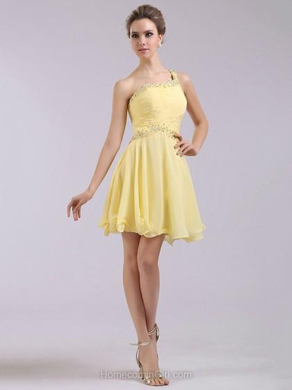 Hochzeit - Yellow Homecoming Dresses