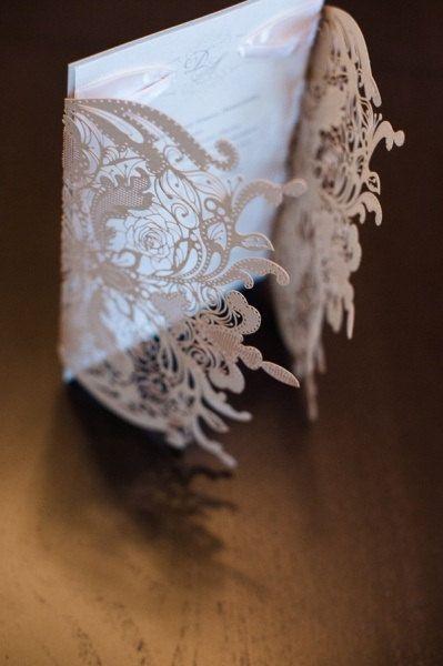 زفاف - The Great Gatsby Lace Wedding Invitation