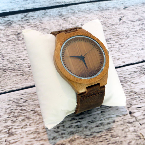 زفاف - Wood Wrist Watch -Personalized- Groomsmen gift -Accessories for Men Fathers Day Gift -Best Man - Gifts for Men - FREE ENGRAVING! (MW1)