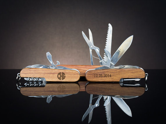 زفاف - Monogram Pocket Knife, Personalized Pocket Knife, Groomsmen Gift, Custom Pocket Knife, Engraved Pocket Knife, Ring Bearer Gift.