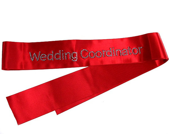 زفاف - Rhinestone "Wedding Coordinator" Rhinestone Transfer
