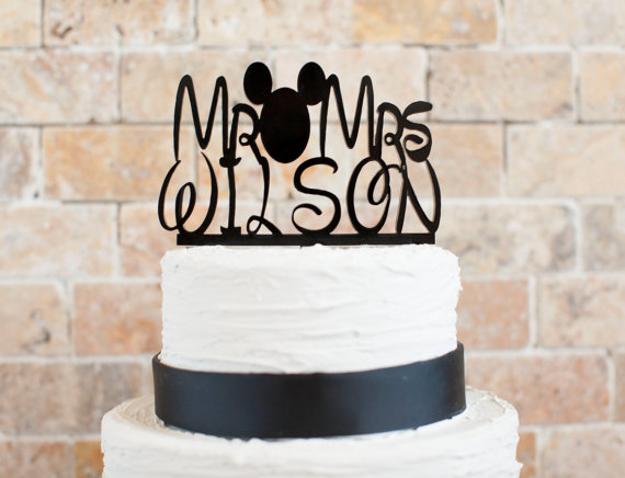 زفاف - Wedding Cake topper Disney Wedding (Item number 10087)