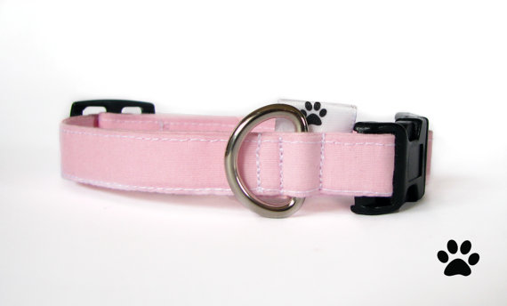 زفاف - Light pink - adjustable cat and dog collar