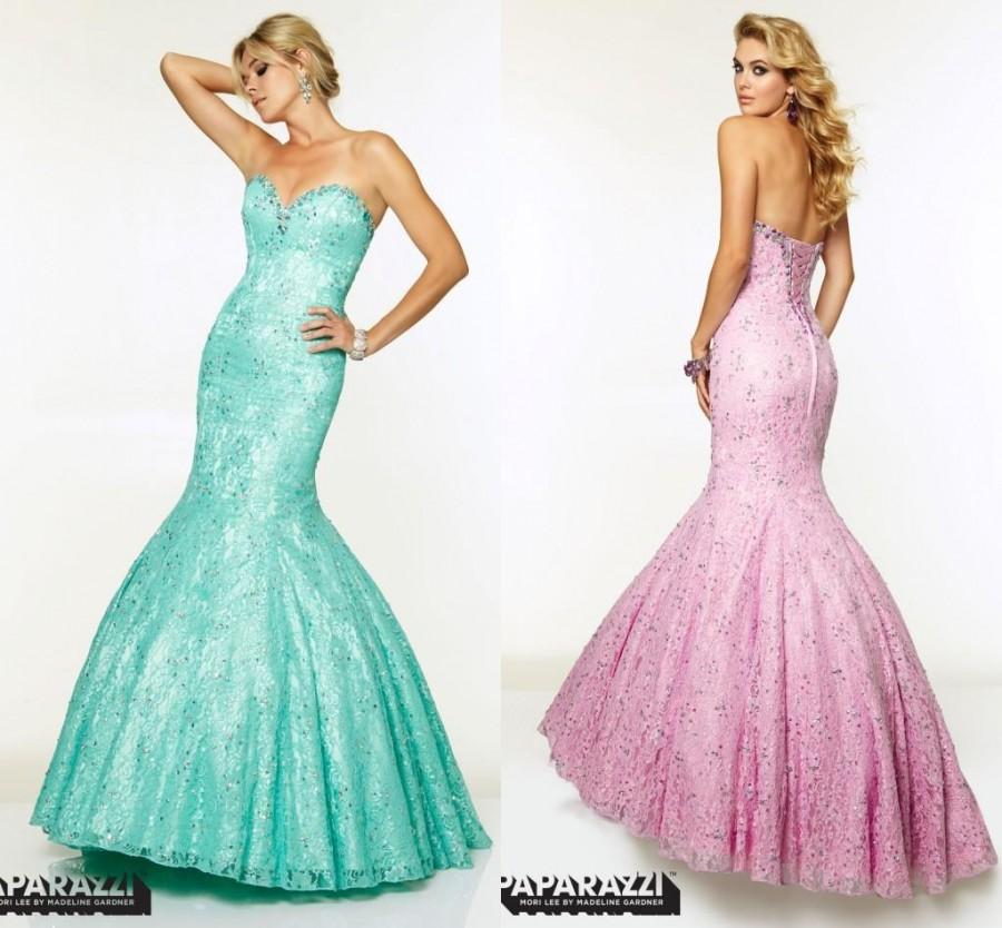 Свадьба - Charming Arabic Evening Dresses Mermaid Green Pink Prom Gowns 2015 Sweetheart Lace Applique Formal Pageant Gowns Sweep Train Party Dress Online with $131.73/Piece on Hjklp88's Store 
