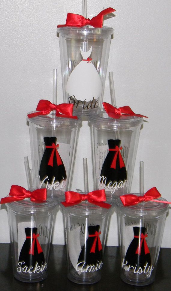 Mariage - Personalized Bridesmaid Gift Wedding Tumbler-Mother Of The Groom Flower Girl Ring Bearer- Any Color Any Custom