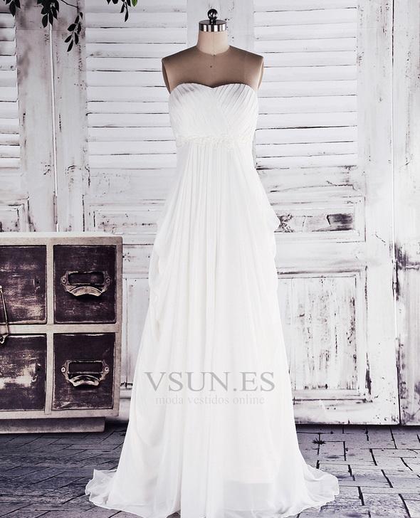 Wedding - Vestido de novia Blusa plisada Recatada Diosa vestido de novia Otoño