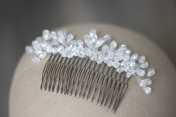 زفاف - Crystal Hair Comb, Bridal Headpiece, Bridal Comb, Hair Adornments, Wedding Hair Comb, Wedding Comb, Bridal Hair Accessory, Bridal Fascinator