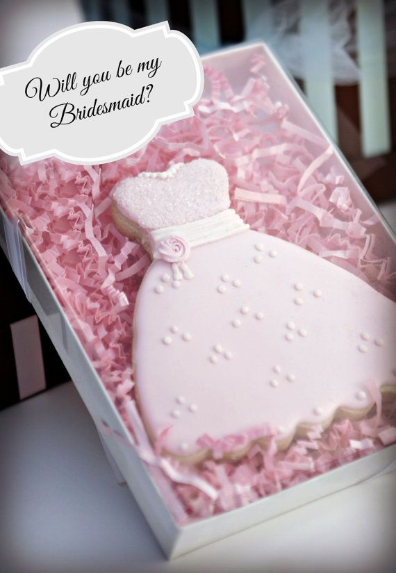 زفاف - Beautifully Boxed " Will You Be My Bridesmaid " Cookie Favor Gift