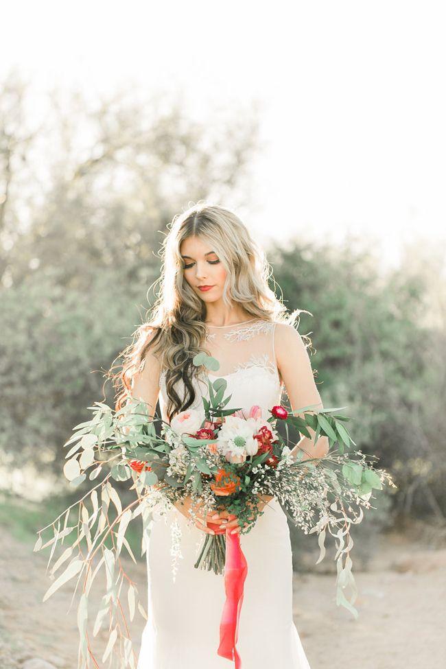 Hochzeit - Marsala Desert Princess Bridal Inspiration