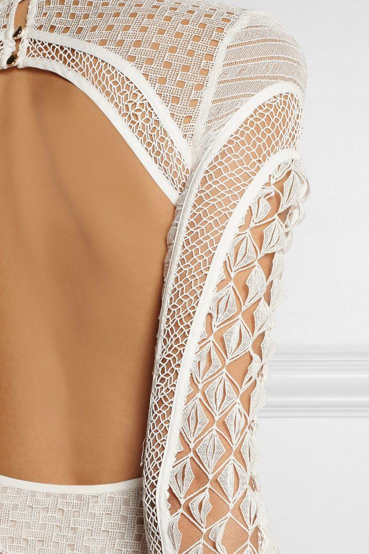 Свадьба - White Good Love Crocheted Lace Maxi Dress