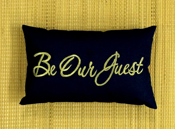 Wedding - 20%OFF Be Our Guest Pillow Cushion Lumber Embroidered Guest Room Pillow Welcome Christmas Gift Wedding Ceremony Decor in All Sizes