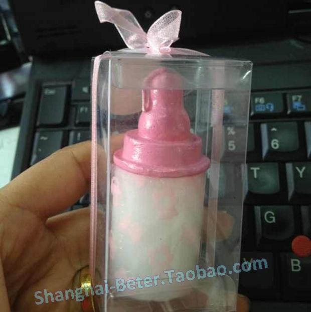 Mariage - Free Shipping 100pcs pink baby bottle candle favors LZ042 baby shower favors from Reliable Event & Party Supplies suppliers on Shanghai Beter Gifts Co., Ltd. 