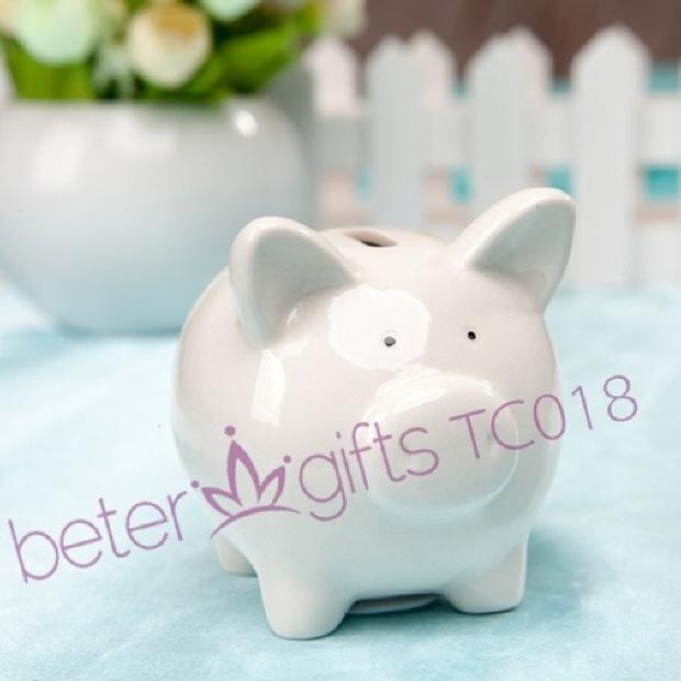 زفاف - 50box Mini Piggy Money Bank TC018 Baby Baptism Party Favors from Reliable favor boxes with ribbon suppliers on Shanghai Beter Gifts Co., Ltd. 