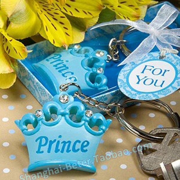 Wedding - Blue crown themed Prince key chains baby shower favors BETER SZ052 from Reliable gift headphones suppliers on Shanghai Beter Gifts Co., Ltd. 