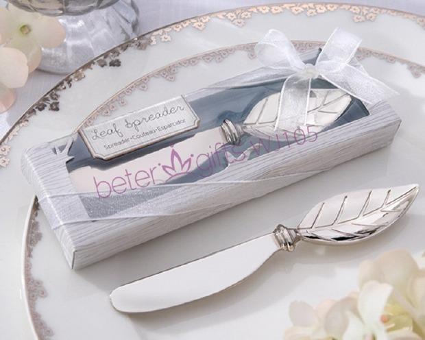 Hochzeit - Free shipping 200box Leaf Chrome Jam spreader WJ105 Shanghai Beter Gifts from Reliable gift handmade suppliers on Shanghai Beter Gifts Co., Ltd. 