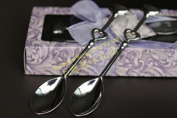 Свадьба - Free Shipping 200pcs=100box Demitasse Spoons Gift Set, Wedding Souvenirs, Party Decoration WJ022/D from Reliable free decorative scrolls suppliers on Shanghai Beter Gifts Co., Ltd. 