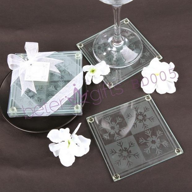 Mariage - 100box Wholesale Wedding Favours, Birthday Party Favors Square Coaster Hot Sale BETER BD005 from Reliable coaster handmade suppliers on Shanghai Beter Gifts Co., Ltd. 