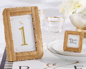 Mariage - "Gilded Gold" Feather Frame - Large