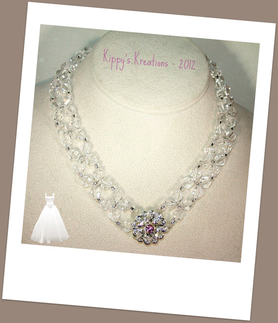 Свадьба - Swarovski Crystal Bridal Jewelry - Bride, Bridesmaid, Maid of Honor, Made to Order in Any Color(s) - SHIPS WITHIN 24 HRS