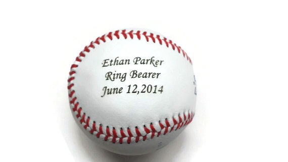 Wedding - Personalized Baseball, Engraved Baseball, Customized Baseball, Trophy, Gift, Official League