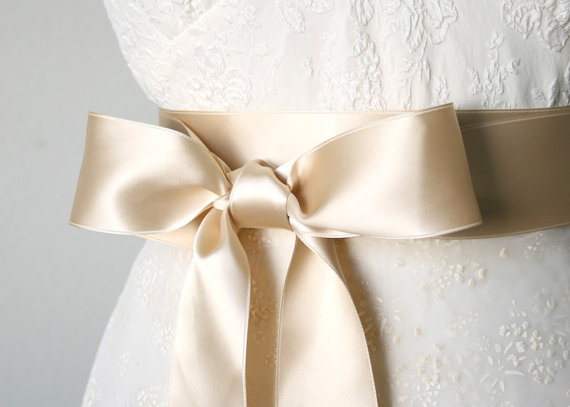 زفاف - Champagne Bridal Belt, Light Gold Bridal Sash, Satin Ribbon Belt, Light Tan Wedding Sash, Bridal Belt, Wedding Sash, 2 Inches Wide Belt