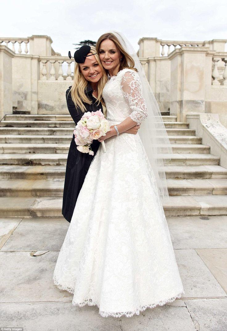 Wedding - Geri Halliwell Kisses Husband Christian Horner After Church Wedding