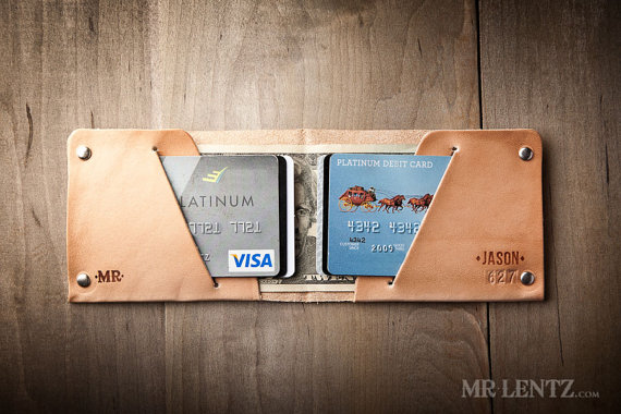 Mariage - Groomsmen Gift Wallet, Custom Branded Groomsmen Wallets, Groomsmen Leather Wallet, Custom Branded Wallet, Handmade Leather Wallet 012