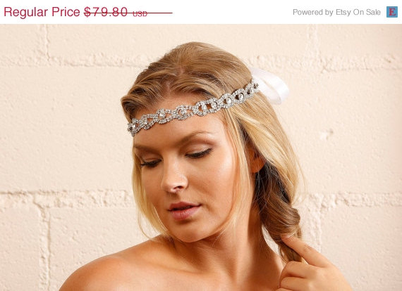 Wedding - Bridal hair accessory, bridal headband, Bohemian rhinestone headband, Crystal headband, wedding hair accessory