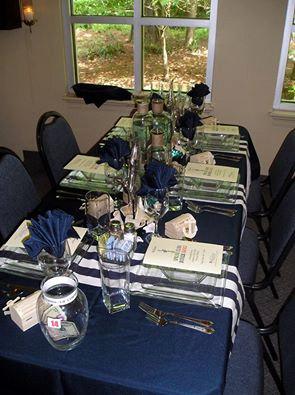 Black And White Stripe Cotton Place Setting Runners Or