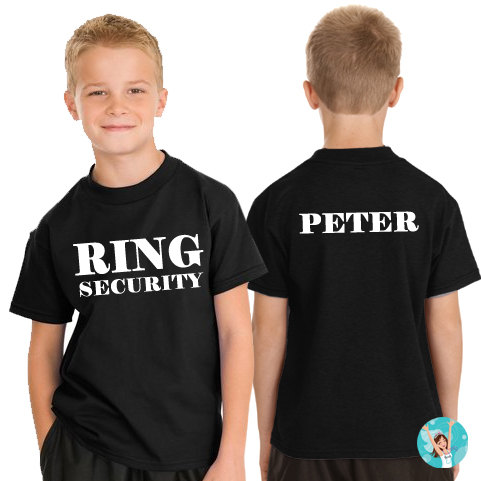 زفاف - Ring Security T-Shirt, Ring Bearer T-Shirt, Boys Wedding T-Shirt