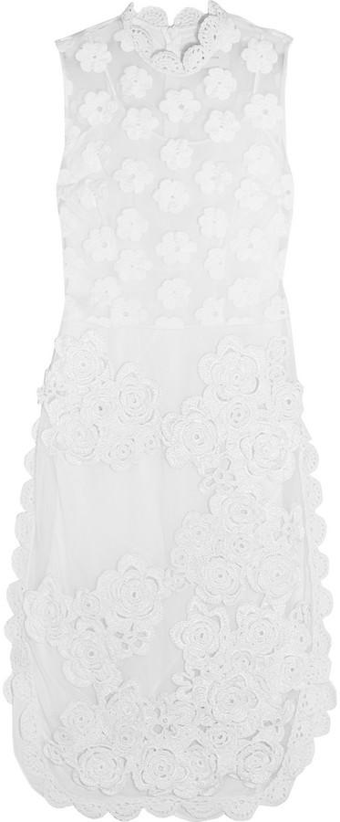 Wedding - Simone Rocha Crochet and Floral-Embroidered Tulle Dress