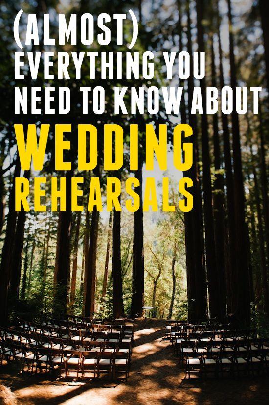 Wedding - Get Sh*t Done: (Almost) Everything You Need To Know About Rehearsals