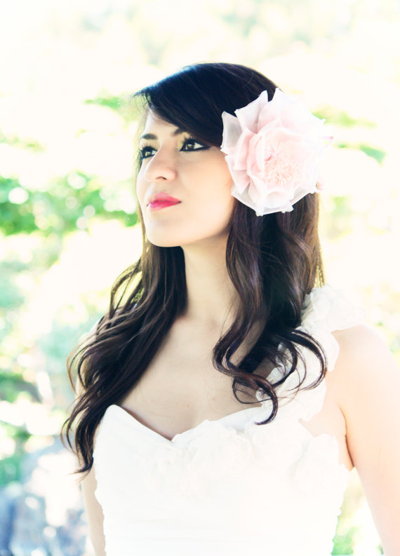 Mariage - bridal headpiece, wedding hair accessories, wedding headband, flower hair crown, Bridal headband, silk flower hair clip