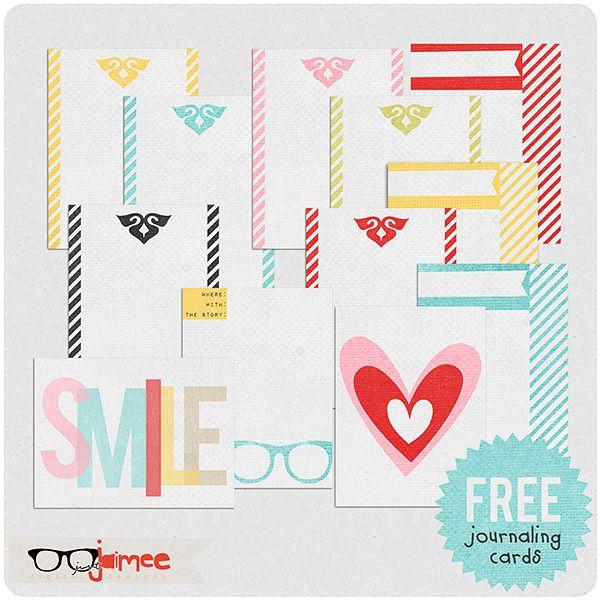 Mariage - Project Life Printable Journaling Cards Freebie