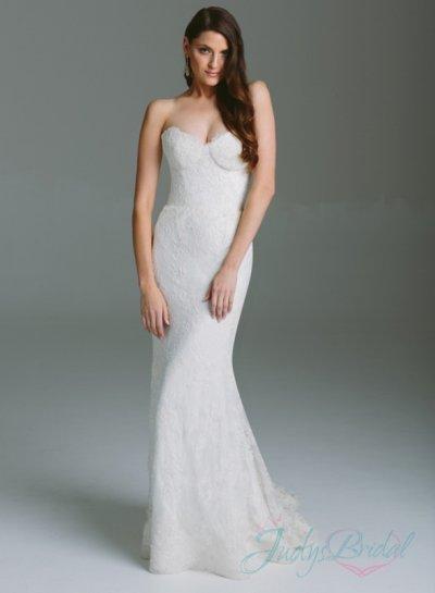 Hochzeit - sexy sweetheart neck all lace sheath wedding dress