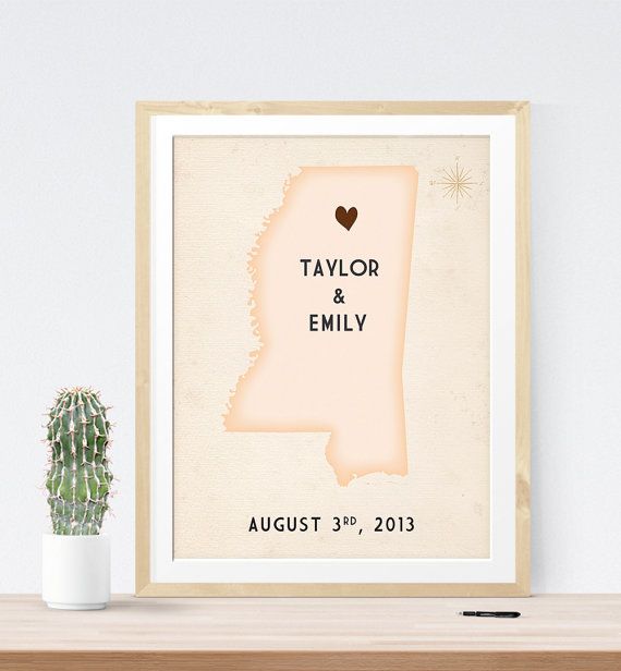 Mariage - Wedding Guest Book Map Custom Wedding Map Print Southern Wedding Vintage Map Guest Sign In Board Guestbook Idea