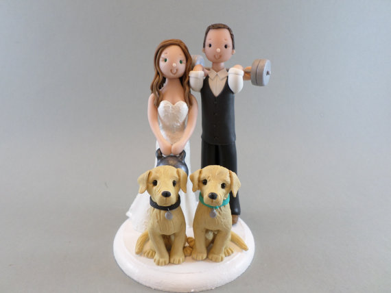 زفاف - Bride & Groom Customized Wedding Cake Topper