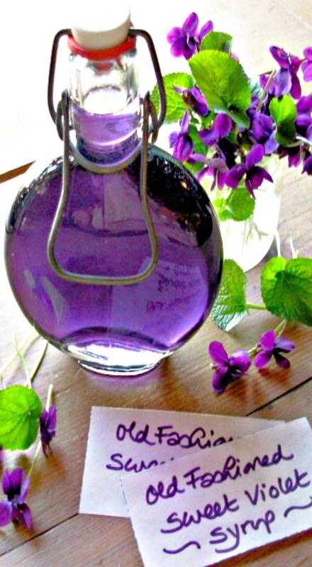 Hochzeit - Old Fashioned Sweet Violet Syrup