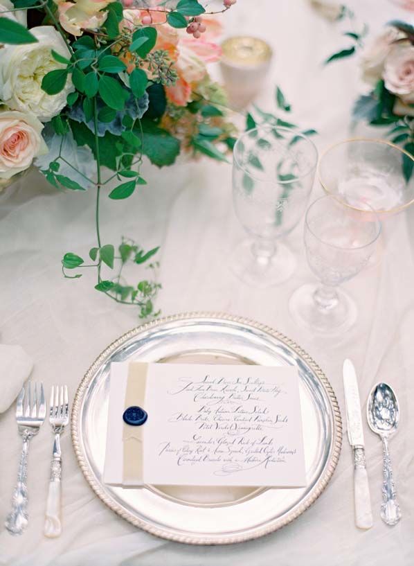 Wedding - Wedding & Reception Table Settings
