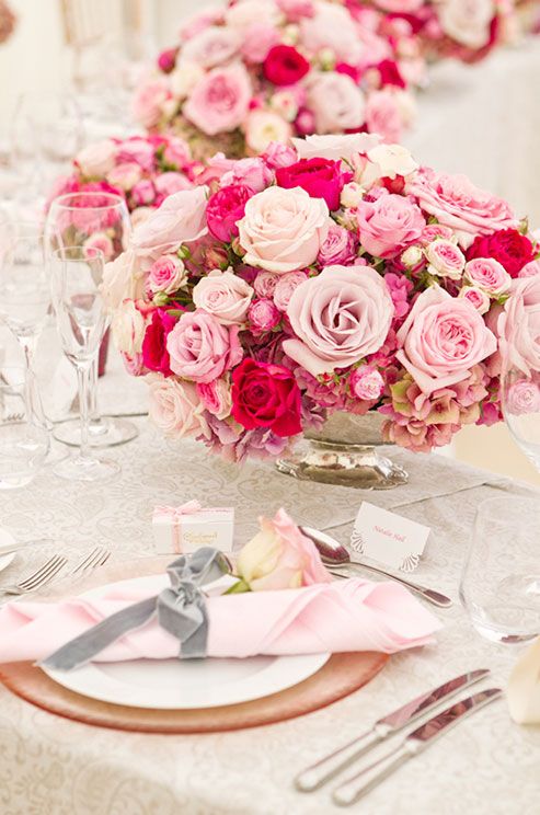 Hochzeit - Pink Wedding Flowers