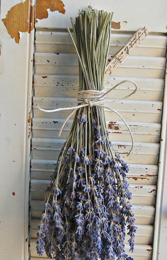 Hochzeit - Two -Dried Lavender Bouquets /  French Lavender Bouquet / Lavender Bunch